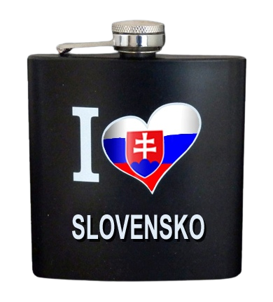 Suvenír ploskačka I Love Slovensko 180ml