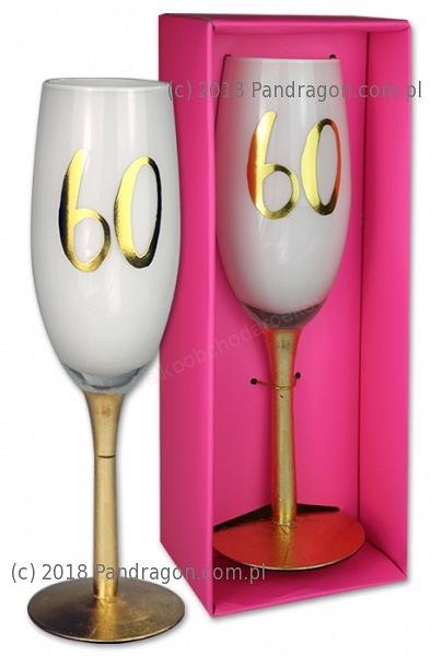 Narodeninový pohár šampanské "60"
