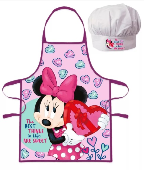 Detská kuchynská zástera s čiapkou Disney Minnie