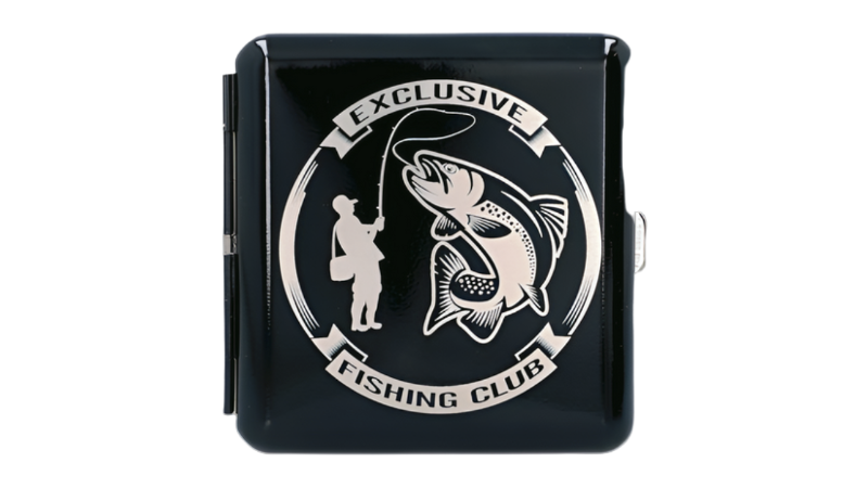 Tabatierka exclusive fishing club- cigaretové púzdro pre rybára