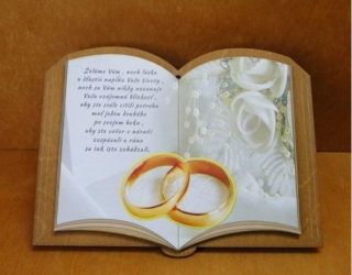 Kniha blahoželanie k svadbe
