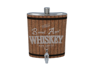 MEGA ploskačka Whiskey korkový vzor 3840ml
