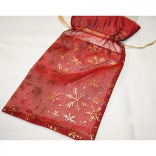 Vrecúško organza červená 